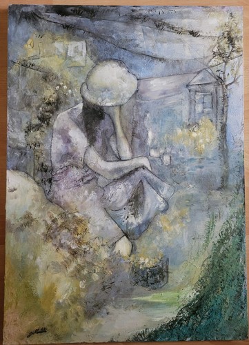 Huile sur toile du - (50x40,