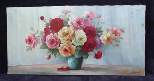 Tableau ancien huile - tableau,
