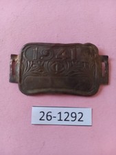 Plaque fiscale vélo ancien
