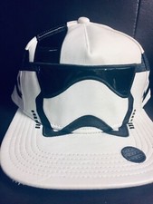 STORMTROOPER Star Wars white leather cosplay snapback hat 