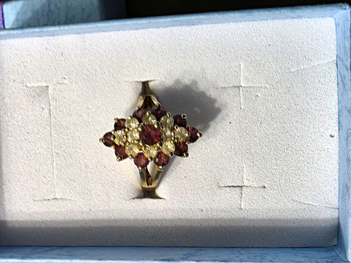 Estate gold tone signed - -,