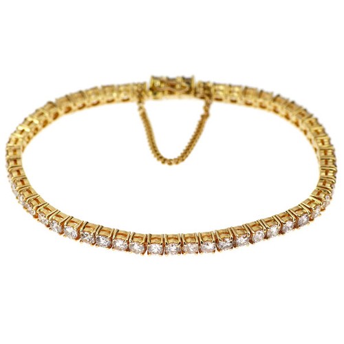 Bracelet diamant k18yg ct - 6,09,