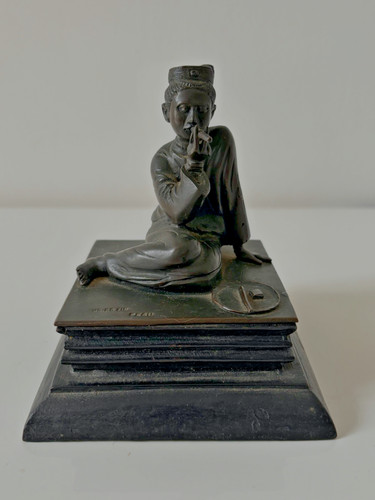 Ancien bronze birman fumeur - ancien, "fumeur