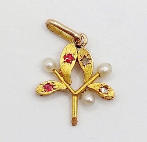 Pendentif antique 18k - or,