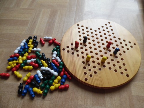 Jeu solitaire bois - jeu, en
