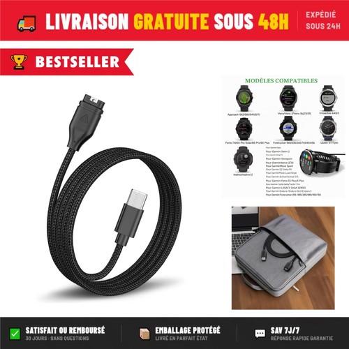 Câble chargeur usb m - 1, pour