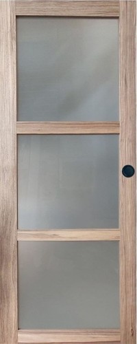 Porte coulissante bois frake - porte,
