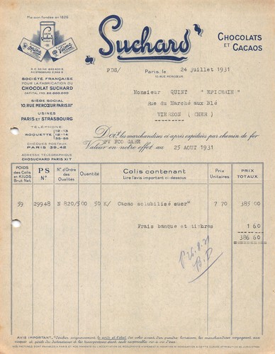 1931 chocolats cacaos - et,