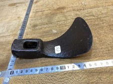 (No. 15 OLD TOOL / ANTIQUE TOOL / HERMINETTE forged 19th century carpenter