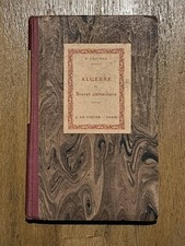 Livre Scolaire Ancien algèbre