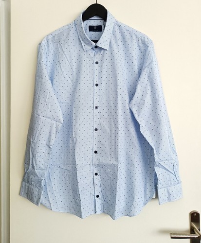 Chemise bleue rayures - bleue, a