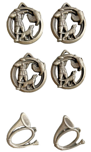 Lot boutons anciens - , chasse