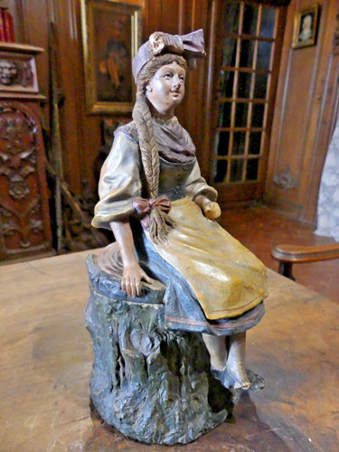 Pot tabac terre cuite - a,