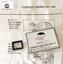 Minolta +3.0 Eyepiece Corrector 1000 Diopter lens for α Series Instructions