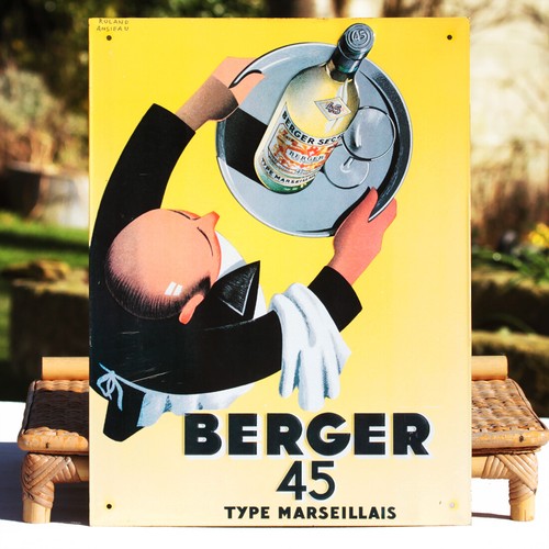 Plaque publicitaire vintage