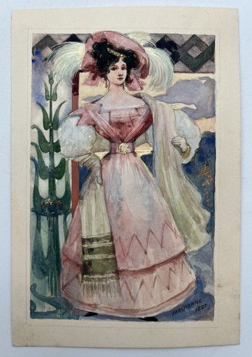 Gouache originale maquette - gouache,