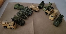 11 Pc  Micro Machine 2002 PTI Roller Ball Military Tank & Vehicle set unbranded