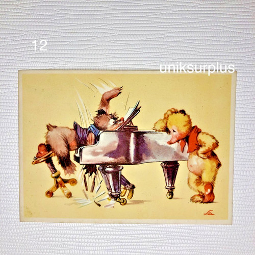 Carte postal humoristique - postal, "
