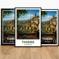 Affiche Voyage Thiers France