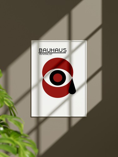 Affiche bauhaus minimaliste - bauhaus,