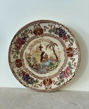 ASSIETTE FAIENCE DE LONGWY - modèle CYPRUS - FIN XIXème