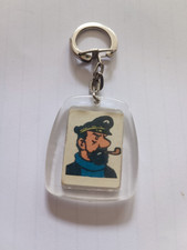 Vintage 60' Tintin Captain HADDOCK Pub SUN Series Comic Book Keychain