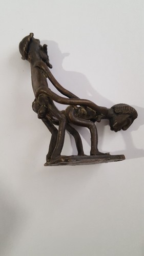 Statuette africaine bronze - statuette,