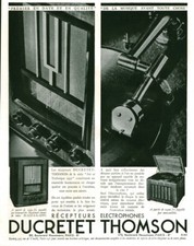 1936 Ducretet Thomson Vintage Radio Ad Receivers Magazine Issue 