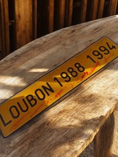 Plaque commémorative vintage