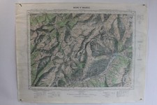 Ancienne Carte IGN Bourg St Maurice 1/50000 type 1922 (74634)