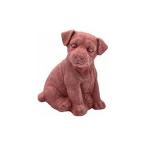 Statue Chiot Labrador Fini à Main 15 CM en Terre Cuite Décor Maison