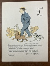 Benjamin Rabier in 1914 Dogs Chenil Fallières Rare Advertising