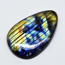 Pierre précieuse non traitée certifiée Labradorite à feu naturel de...