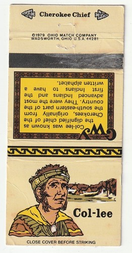 Matchbook cover col lee - matchbook,