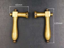 ▨8X8mm, set of 2 old handles, bronze door stand, 19th Empire era