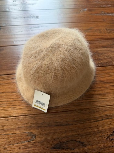 Fuzzy angora blend tan bucket - fuzzy,