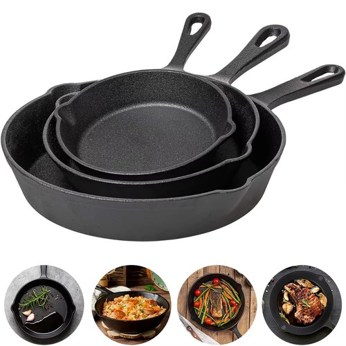 Set poeles fonte non - 3, en