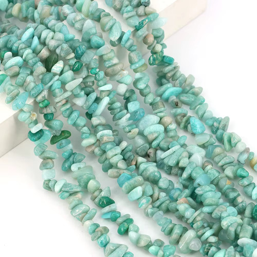 Perles puce pierre naturelle - perles,
