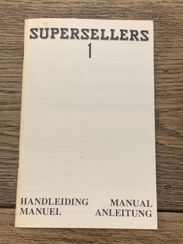 Notice supersellers pour - 1, msx