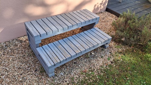 Escalier bois jacuzzi - bois,
