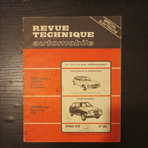 Revue technique citroen visa - technique,
