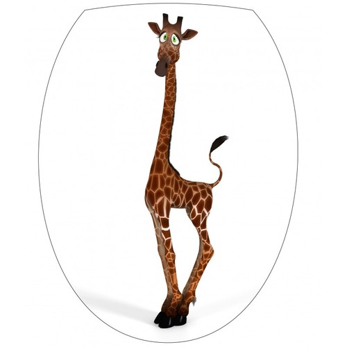 Sticker abattant girafe - abattant, wc