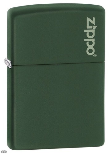 Zippo green matte logo - ★,