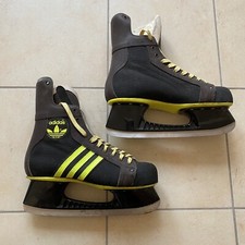 Patins De Hockey Sur Glace / Patins A Glace - Taille 9 Adidas Vintage 