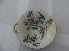 ANCIENNE CORBEILLE EN EMAUX DE