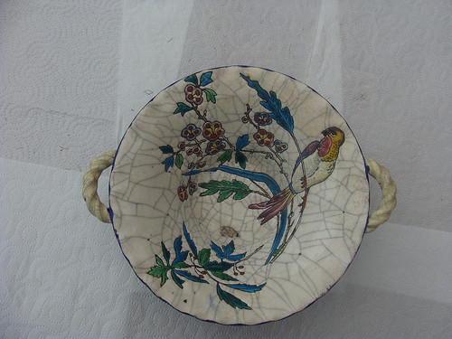 Ancienne corbeille emaux de - corbeille, en
