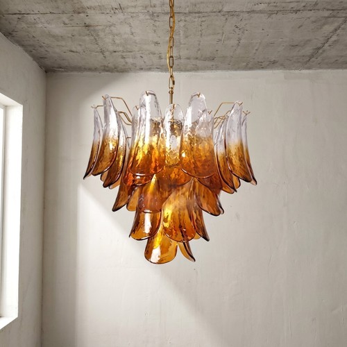 Lustre suspendu ambré style - lustre,