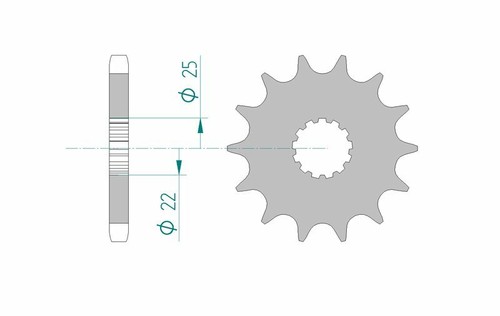 Afam standard steel pinion - afam,
