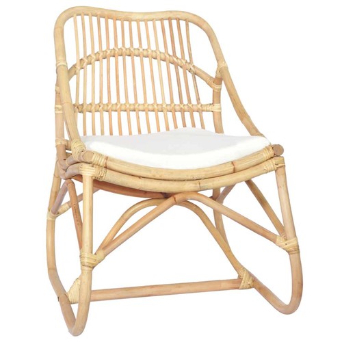Chaise rotin lin relaxation - chaise, en