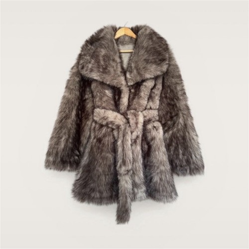 Manteau femme fausse fourrure